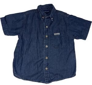 Duck Head DHX 2T Denim Button Down Shirt Short Sleeve Kids/Toddler 100% Cotton